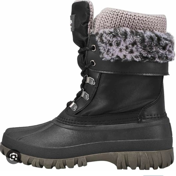 Cougar Women's Gray Lace-Up‎ Duck Boots Size 8 Waterproof Winter - Picture 2 of 9